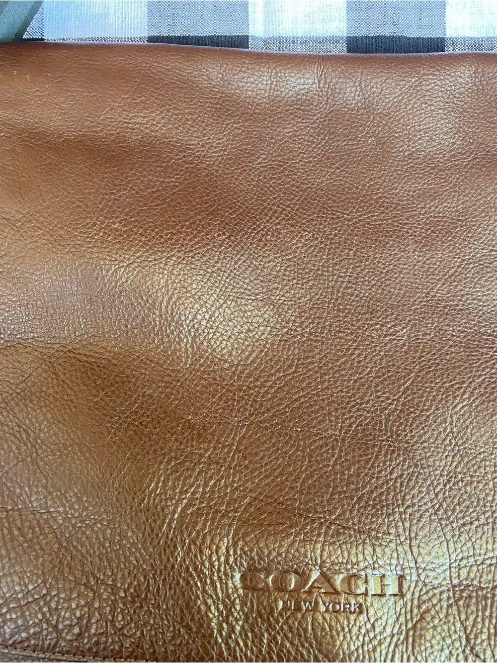 Coach Brown Leather Messenger Crossbody Bag Men's
